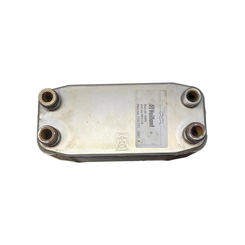 Intercambiador de Placas Vaillant VMI — Ref. 06578, repuesto original sobre fondo blanco