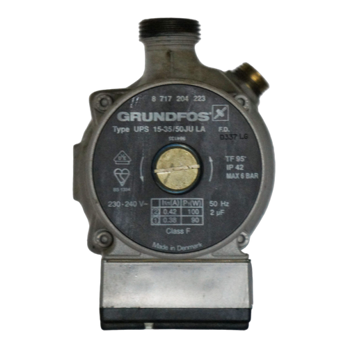 Bomba de Agua Junkers ZWE — Ref. 8717204223, repuesto original sobre fondo blanco