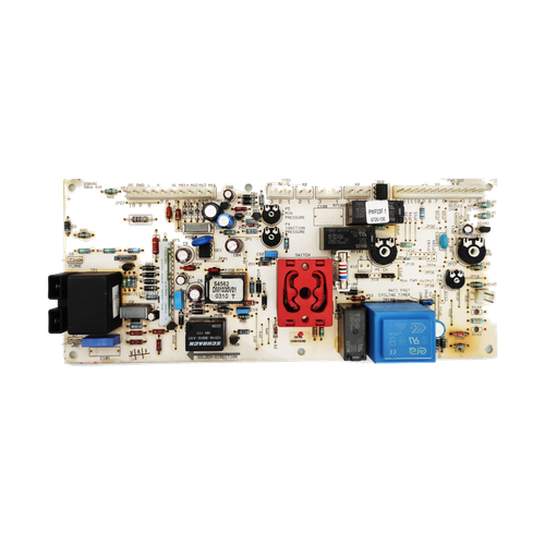 Placa Electrónica Ferroli Domina Oasi F24E — Ref. PMF03F.1, repuesto fotografiado sobre fondo blanco