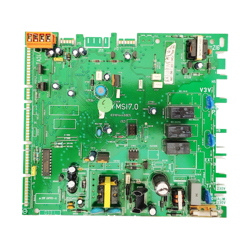 Placa Electrónica Saunier Duval Isofast C35 EA Atmosferica SYMSI7.0 — Ref. 0310144.00E5, repuesto fotografiado sobre fondo blanco