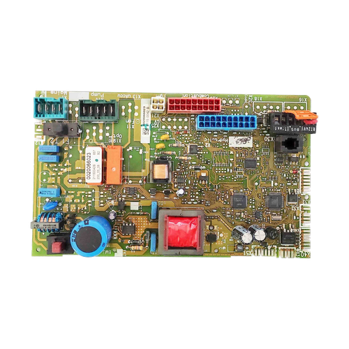 Placa Electrónica Saunier Duval Thema Condens F25 A1 — Ref. 0020066023, repuesto fotografiado sobre fondo blanco