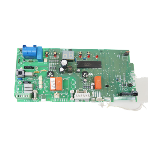 Placa Electrónica Junkers Euromaxx ZWC28 1MF2A — Ref. 8-748-300-465, repuesto fotografiado sobre fondo blanco