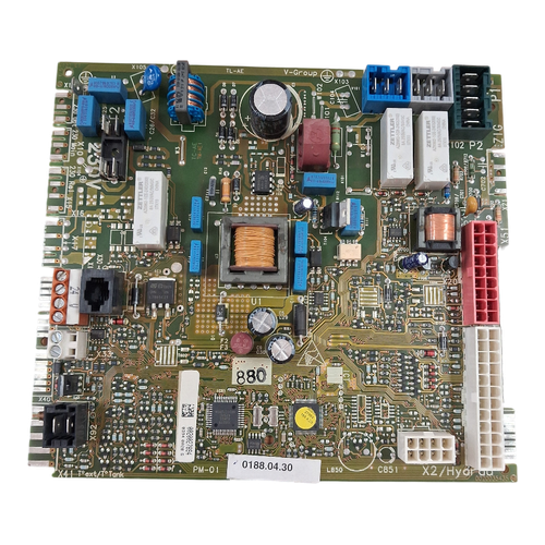 Placa Electrónica Saunier Duval Isotwin F30 H-mod — Ref. 20027894, fotografía del repuesto sobre fondo blanco