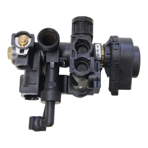 Válvula de 3 Vías con Motor Saunier Duval Themaclassic F25 — Ref. S10208, repuesto original sobre fondo blanco