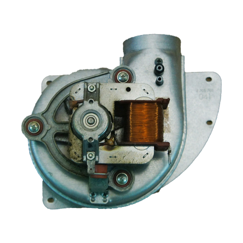 Ventilador Junkers Celsius — Ref. 8707204087, repuesto fotografiado sobre fondo blanco