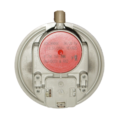 Presostato Junkers Cerastar Comfort Bajo NOX ZWN25 8MFA — Ref. 87161567440, repuesto fotografiado sobre fondo blanco