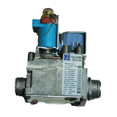 Válvula de Gas Junkers Cerastar Comfort Bajo NOX ZWN25 8MFA — Ref. 87470037000, repuesto fotografiado sobre fondo blanco