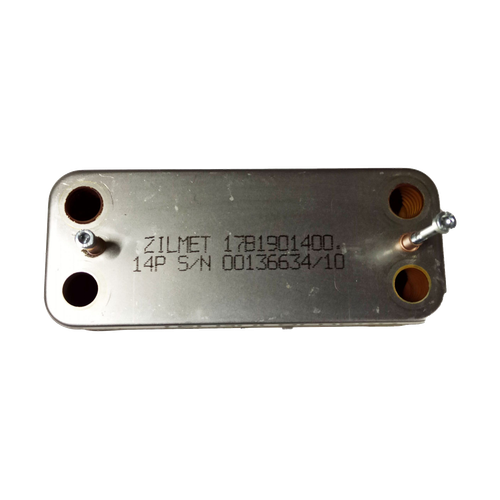 Intercambiador de Placas Manaut Minox ECO 24E — Ref. 17B1901400, repuesto fotografiado sobre fondo blanco