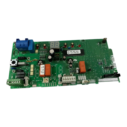 Placa Electrónica Junkers Euromaxx ZWC 24/28-1MFA 23 S2800 — Ref. 8748300533, fotografía del repuesto sobre fondo blanco