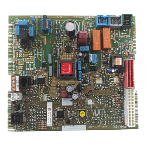 Placa Electrónica Saunier Duval Thema NOX F25 B2 — Ref. 0020184123, fotografía del repuesto sobre fondo blanco