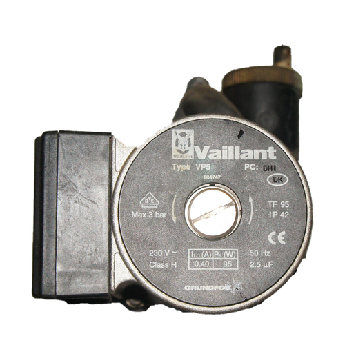 Bomba de Agua Vaillant VCM ES 242 ES 1 Turboblock — Ref. 160928, repuesto fotografiado sobre fondo blanco