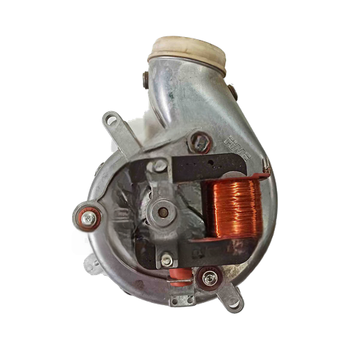 Ventilador Saunier Duval Themaclassic F25 — Ref. S1008800, repuesto original sobre fondo blanco