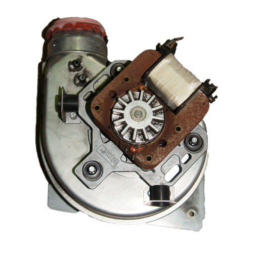 Ventilador Saunier Duval Combitek F 23 — Ref. 057080, repuesto fotografiado sobre fondo blanco