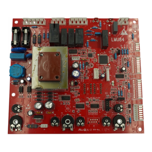 Placa electrónica Beretta Mynute Green LMU84 sobre fondo blanco