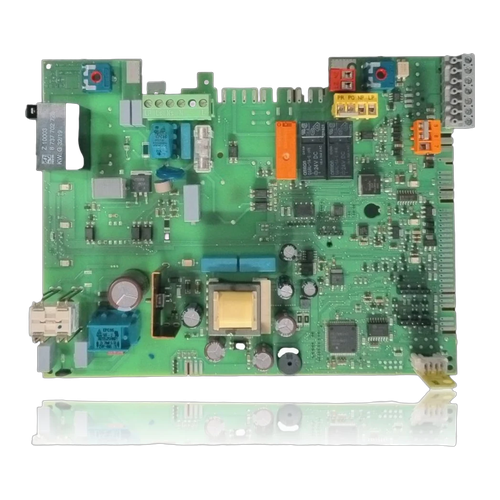 Placa Electrónica Junkers Celsius Calentador — Ref. 8737702723, fotografía del repuesto sobre fondo blanco
