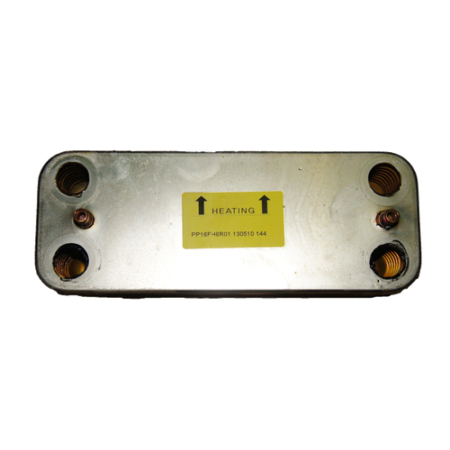 Intercambiador de Placas Cointra Superlative 25E Condensacion — Ref. 39820430, repuesto fotografiado sobre fondo blanco