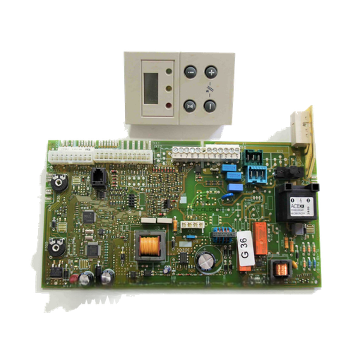 Placa Electrónica VMW ES 242/4-3M R1 Turbotec PRO, repuesto fotografiado sobre fondo blanco