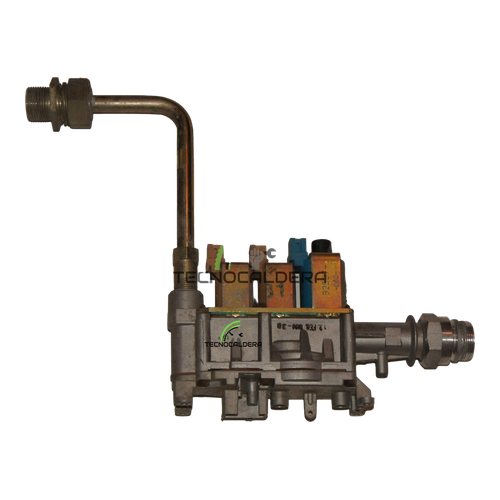Válvula de Gas Junkers Eurostar ZWe24 — Ref. 87470033750, repuesto original sobre fondo blanco